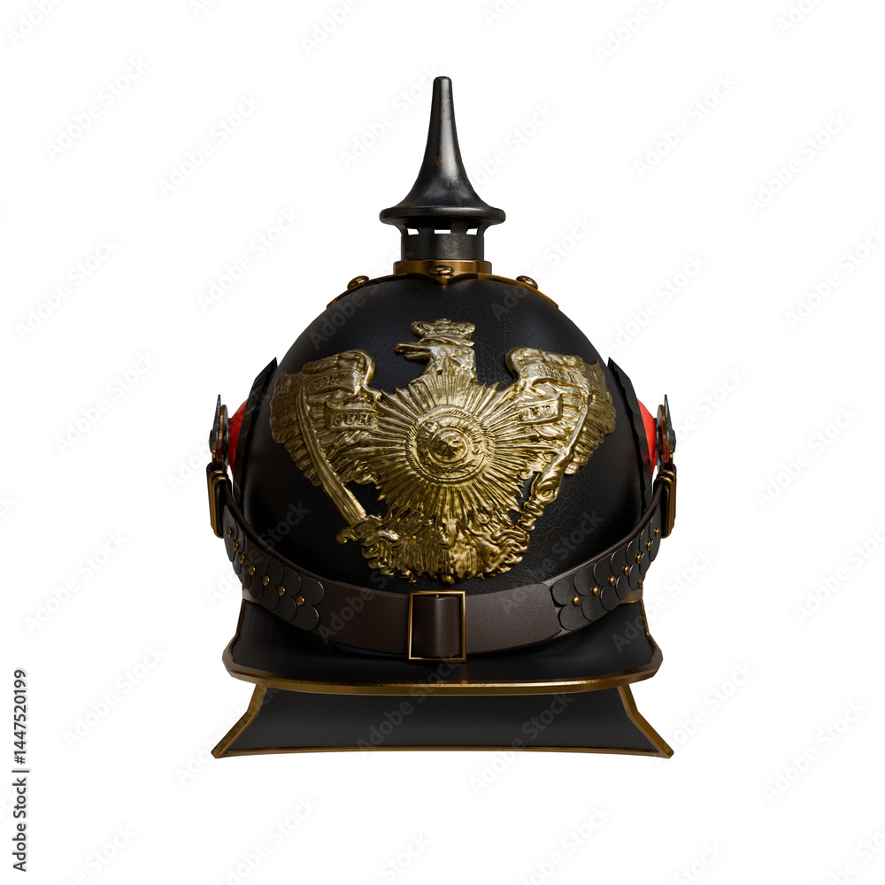 Fototapeta premium German pickelhaube. Historical military helmet.