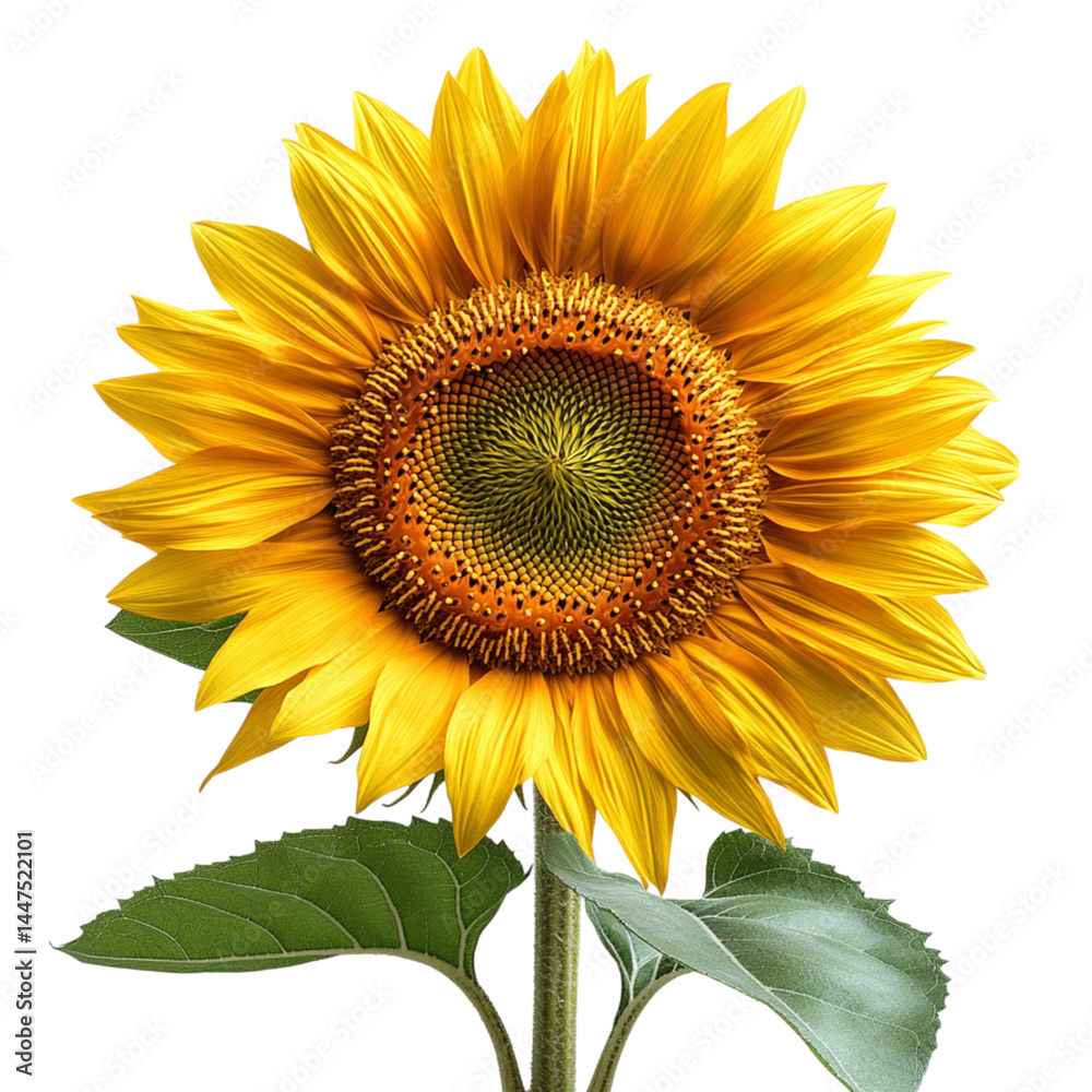 Obraz premium bright flower on a transparent background 