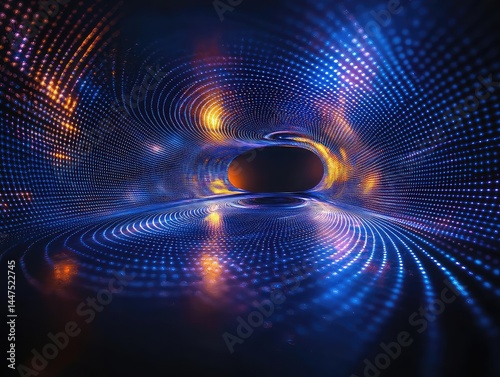 Cosmic Portal: Abstract Tunnel in Black Hole