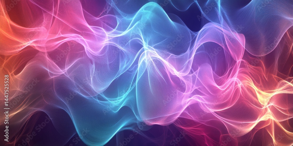 Abstract Colorful Wave Design