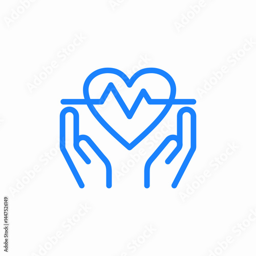 life insurance icon sign vector
