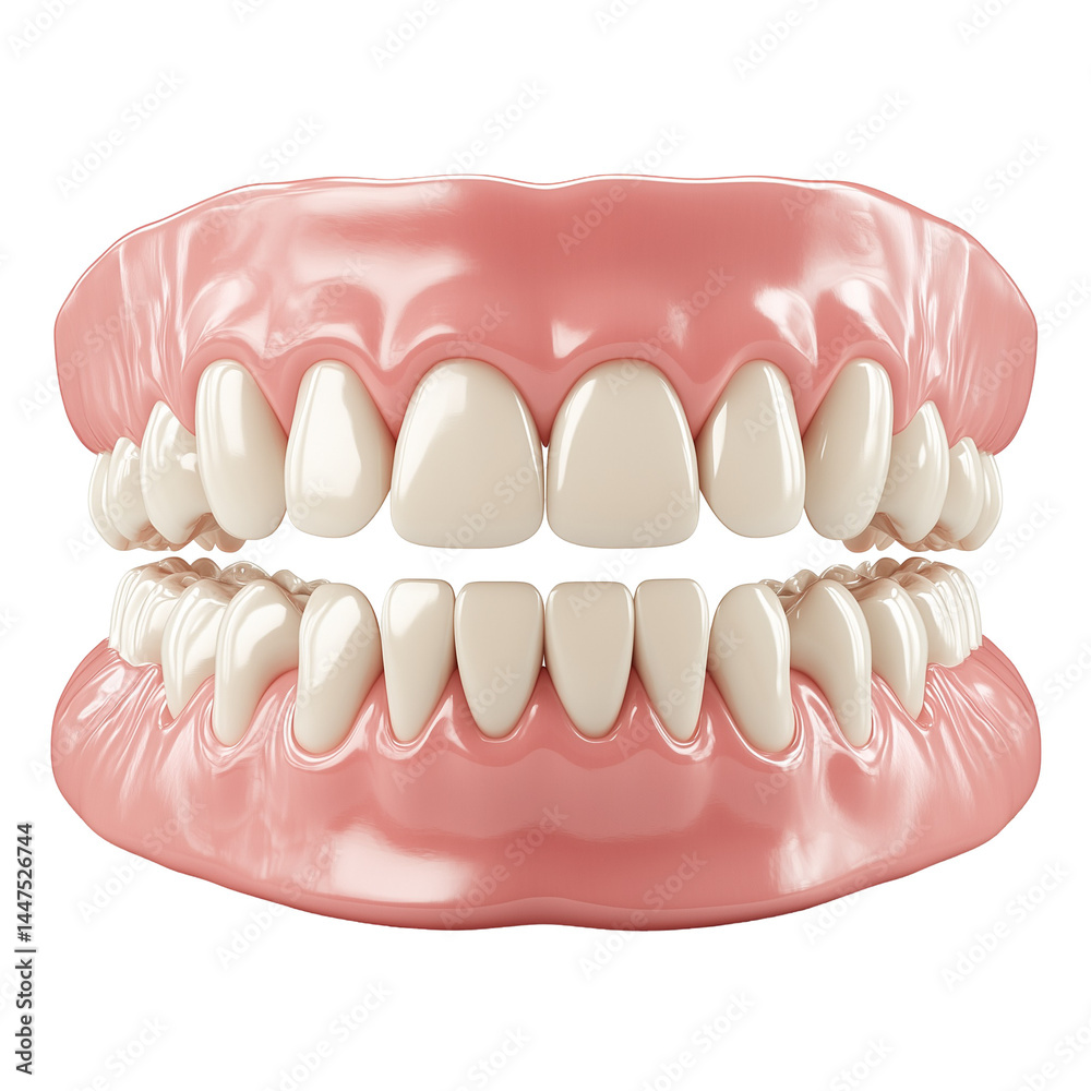 Realistic Dentures Model Isolated on Transparent Background on a white phone png Realistic Dentures Model Isolated on Transparent Background on a white phone png