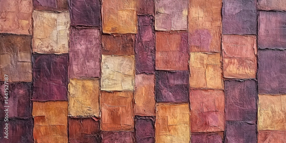 Abstract Geometric Mosaic Wall Art