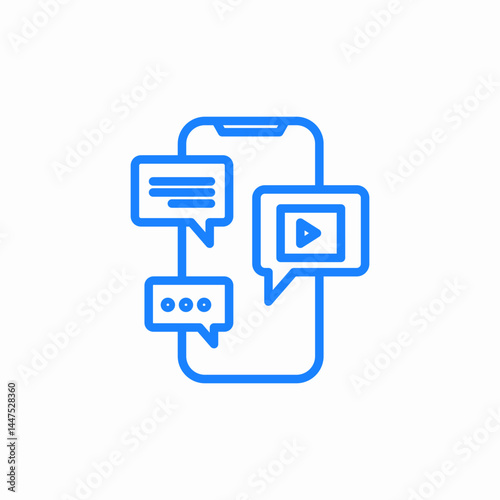 mobile applications icon sign vector