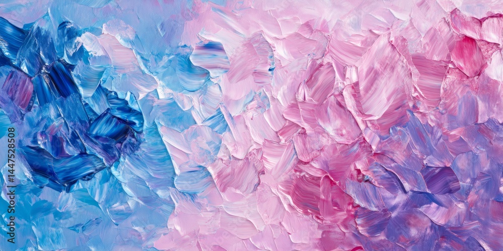 Abstract Painting with Vibrant Colors