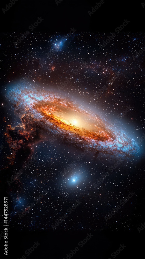 Fototapeta premium Cosmic Starry Night Galaxy