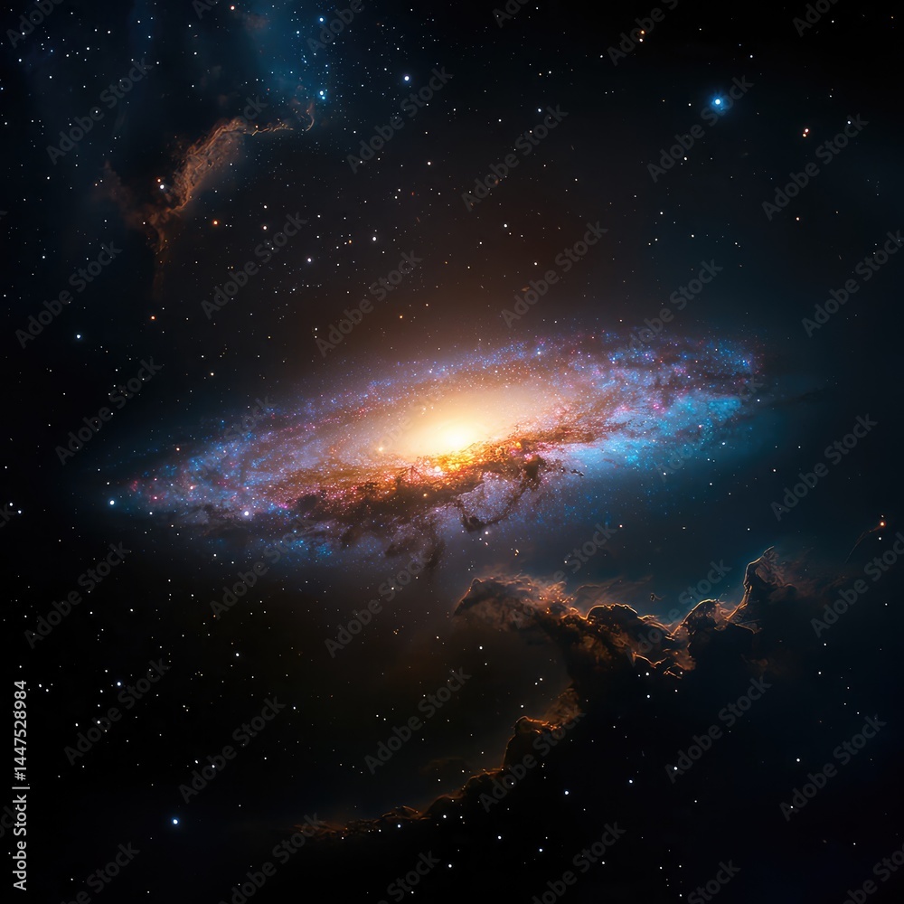 Fototapeta premium Galactic Night Sky