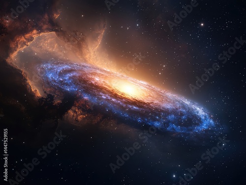 Cosmic Night: A Stunning Galaxy in the Sky