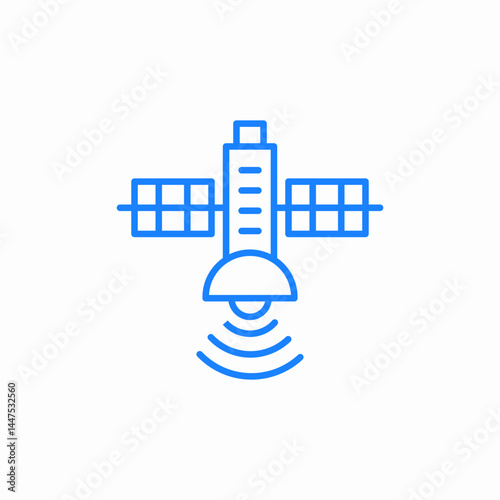 satellite space icon sign vector