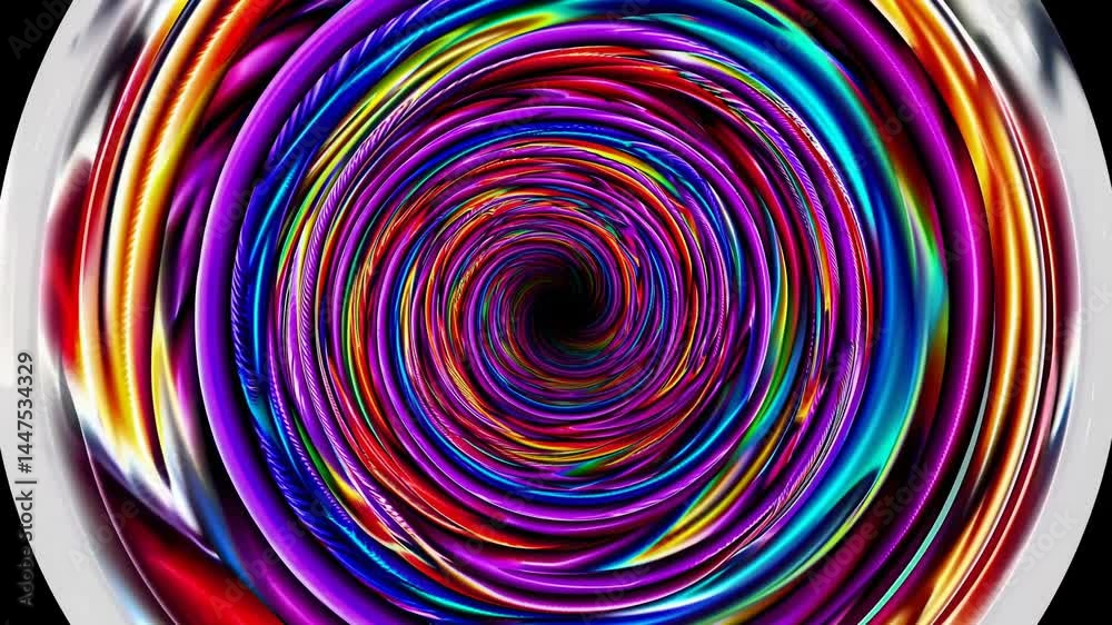 A vibrant, swirling rainbow vortex captured from a top-down angle, creating a hypnotic effect. Perfect for a psychedelic video background. Live desktop wallpaper. A vibrant, swirling rainbow vortex captured from a top-down angle, creating a hypnotic effect. Perfect for a psychedelic video background. Live desktop wallpaper.