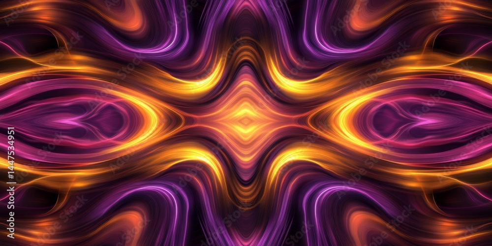 Abstract Colorful Flowing Design
