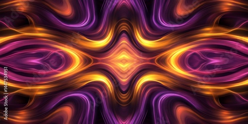 Abstract Colorful Flowing Design