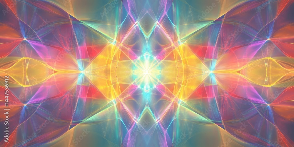 Abstract Colorful Geometric Pattern Design