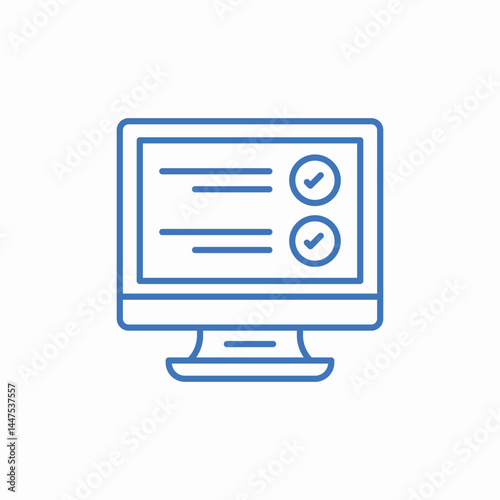 task management icon sign vector