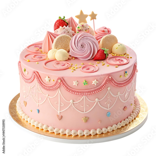 birthday cake with candles