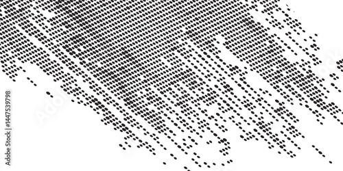 Gradient halftone. Gradient dotted, spray fine dots and halftone seamless dots background geometric vector pattern horizontal pattern template set. dots vector