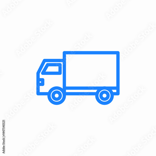 truck vehicle icon sign vector