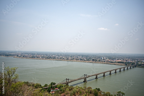 Wallpaper Mural Panoramic view of Pakse from Wat Phousalao Torontodigital.ca