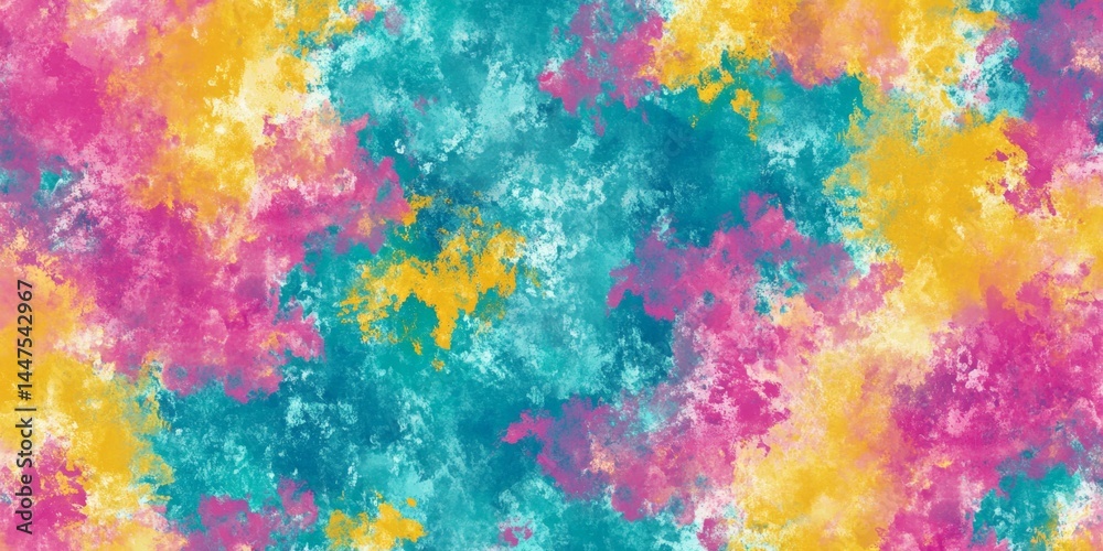 Abstract Colorful Paint Splatter Background