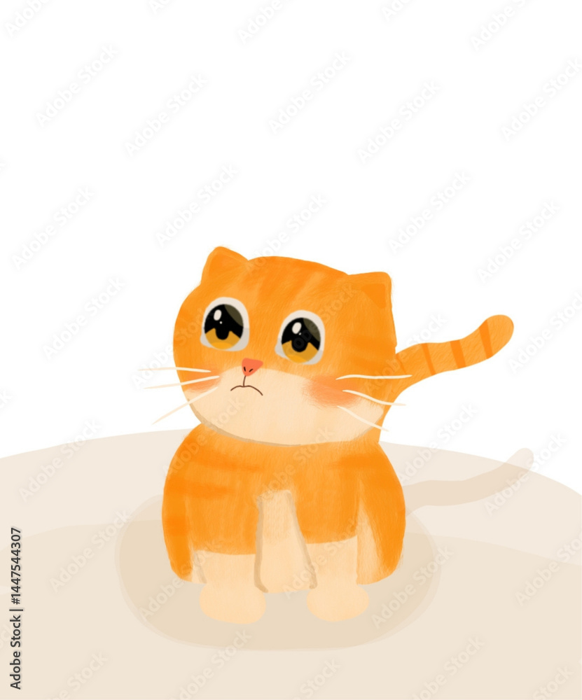 Obraz premium orange tabby cat