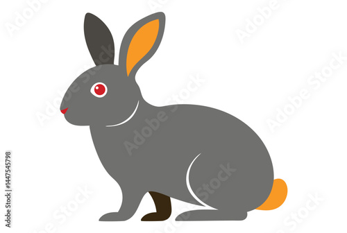 vector illustration of a rabbit