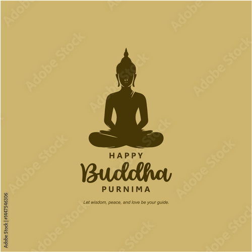Happy Buddha Purnima Social Media Post Design for Peace and Positivity