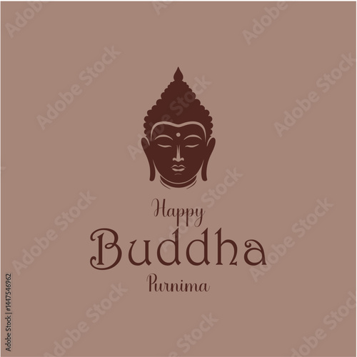 Happy Buddha Purnima Social Media Post Design for Peace and Positivity