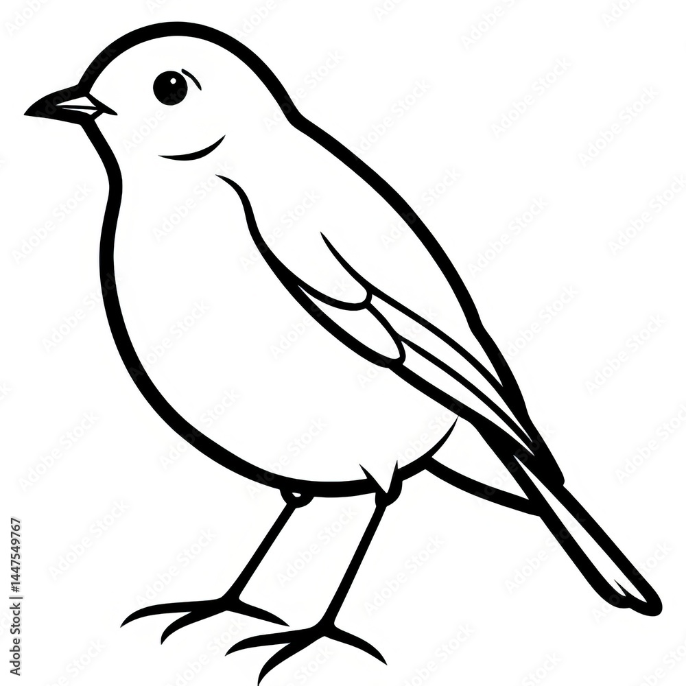 Obraz premium Simple Songbird