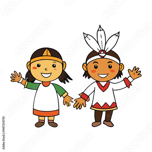 Thanksgiving-native-kids honor Native American traditions, sharing stories, crafts, and history to celebrate their heritage during Thanksgiving.