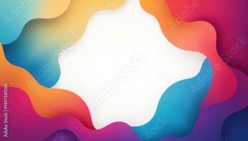 Interlocking shapes create a unified backdrop , contemporary, scene, minimal