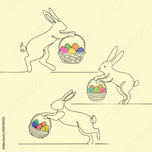 easter bunny with egg