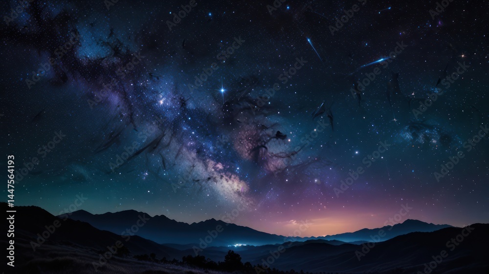 Fototapeta premium Celestial Mountains