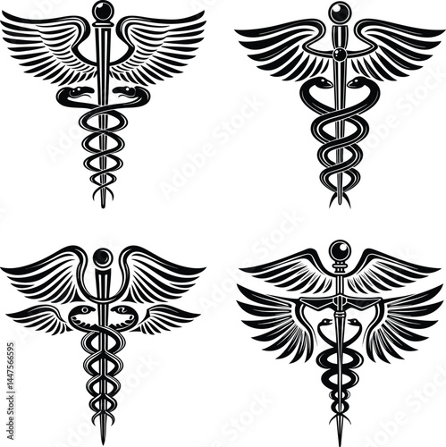 caduceus medical icon