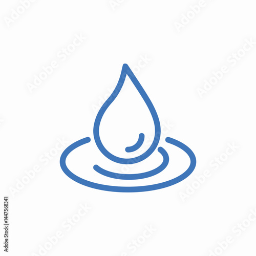 drop ripple icon sign vector