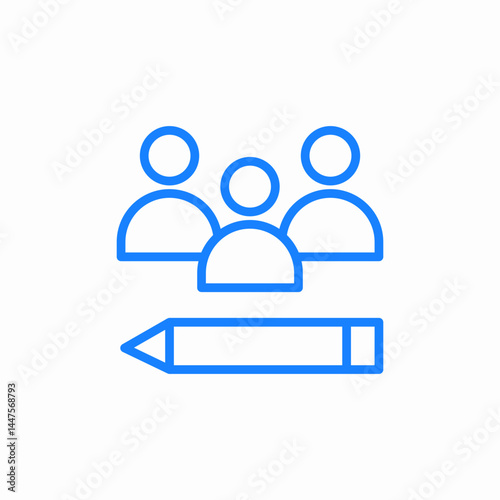 editor team icon sign vector