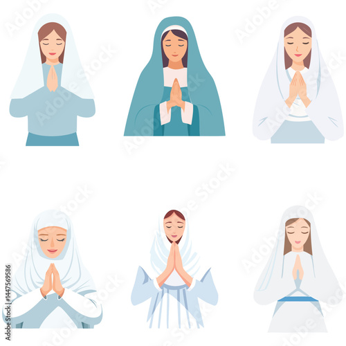 Simple nativity scene of baby Jesus in the manger