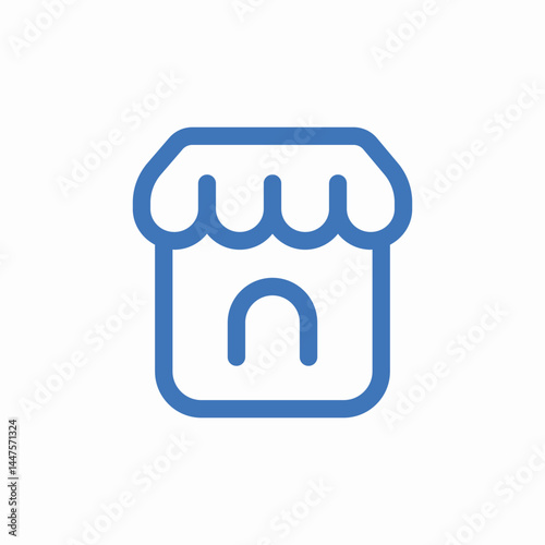 generic shop icon sign vector