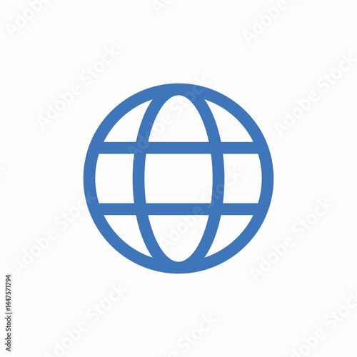 global world icon sign vector