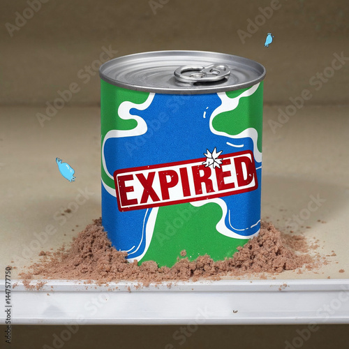 Earth with Expired Label