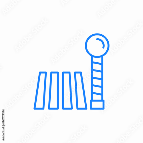 pedestrian crossing icon sign vector