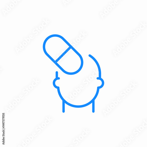 psychiatric treatment icon sign vector