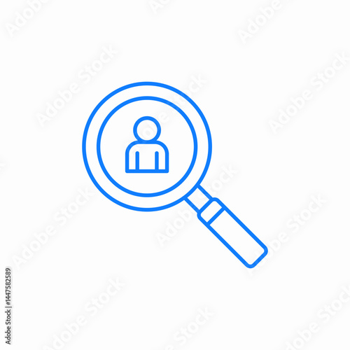 user search icon sign vector