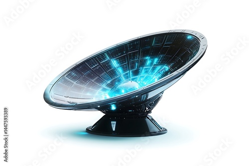 Space Radar Dish with Foldable Design and Advanced Tech photo