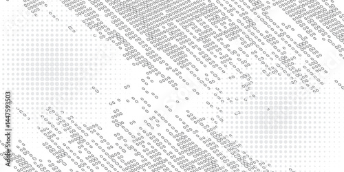 Gradient halftone. Gradient dotted, spray fine dots and halftone seamless dots background geometric vector pattern horizontal pattern template set. dots vector