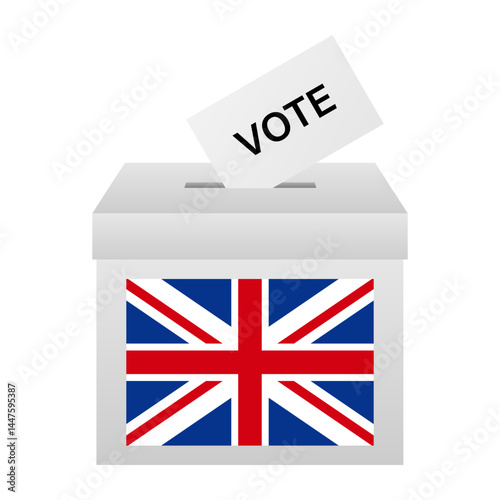 Election in the United Kingdom. Election Concept. Vector Illustration.