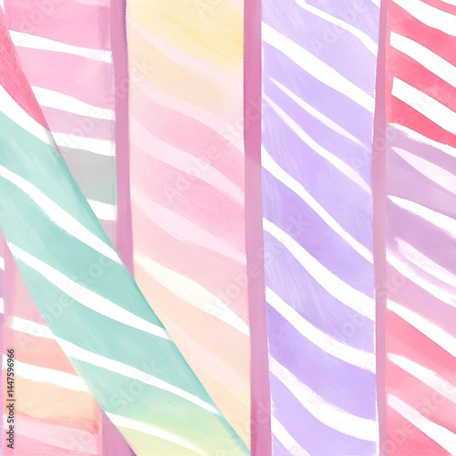 cute ribbon pattern background