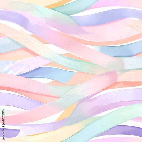 cute ribbon pattern background