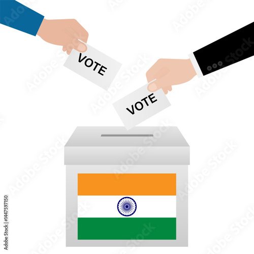Election in the India. Election Concept. Vector Illustration.