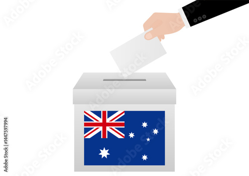 Election in the Australia. Election Concept. Vector Illustration.