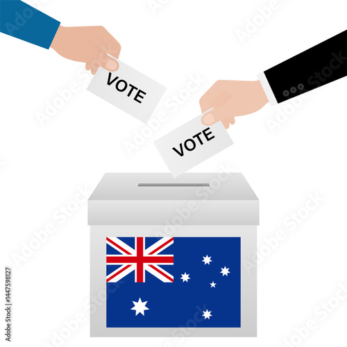 Election in the Australia. Election Concept. Vector Illustration.